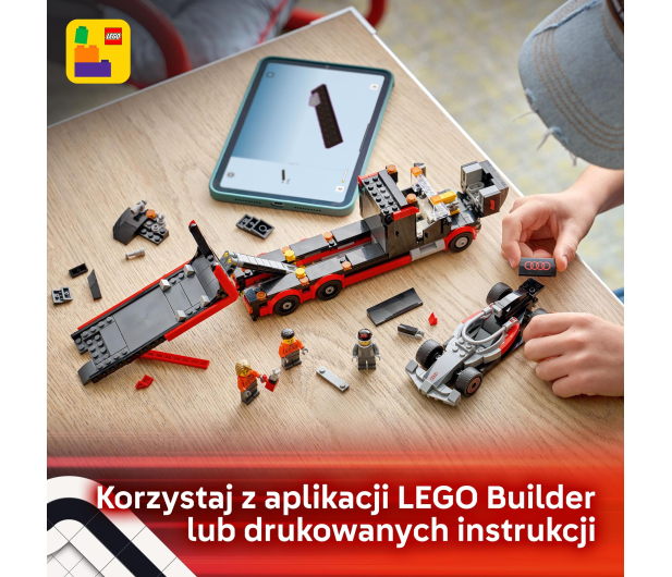 LEGO CITY 60493 Ciężarówka F1® z bolidem Audi F1® - 1489556 - zdjęcie 9